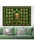Osmanlı Padişahları Yeşil Kanvas Tablo dkmr219-70 x 100 cm 1