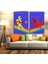 Wizard Of Wor İkili Retro Kanvas Tablo dkm-k18 2 Adet-70 x 100 cm 1