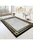 Dekoratif Saçaklı Klasik Desen Deri Kaymaz Taban Dijital Baskı Halı FM-2124 100 x 300 cm 1