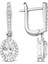Pırlantalı Beyaz Topaz Küpe 1