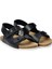 Last Tokalı Unisex Çocuk Siyah Sandalet 1