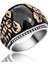 Gümüş Siyah Taşlı Akrep Erkek Yüzük 1