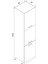 60 CM Beyaz Melamin Boydolap H210 FLY181012 5