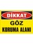 İzmi̇r Seri̇grafi̇ Modülkon Dikkat Göz Koruma Alanı 25 x 35 cm 2.6 mm PVC Uyarı Levhası 1