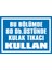 İzmi̇r Seri̇grafi̇ Modülkon Bu Bölümde 820 Db Üstünde Kulak Tıkacı Kullan 25 x 35 cm 2.6 mm PVC Uyarı Levhası 1