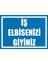 İzmi̇r Seri̇grafi̇ Modülkon Iş Elbisenizi Giyiniz 25 x 35 cm 2.6 mm PVC Uyarı Levhası 1