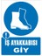 İzmi̇r Seri̇grafi̇ Modülkon Iş Ayakkabısı Giy 25 x 35 cm 2.6 mm PVC Uyarı Levhası 1