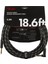 Deluxe Series Instrument Cable Black Tweed Açılı - 5.5 Metre Enstrüman Kablosu 1