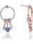 Söğütlü Si̇lver Mistik Topaz Taşlı Ring Küpe 1