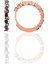 Söğütlü Si̇lver Gümüş Rose 17 mm Renkli Sıra Taşlı Halka Küpe 1