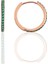 Söğütlü Si̇lver Gümüş 17 mm Rose Yeşil Taşlı Tamtur Halka Küpe 1