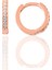 Söğütlü Si̇lver Gümüş 12 mm Rose Zirkon Taşlı Halka Küpe 1