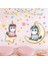 Renkli Unicorn Bebek Çocuk Kız Odası Duvar Dekorasyonu Duvar Sticker Çıkartma Dekor 1