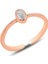 Gümüş Rose Zirkon Ayarlamalı Yüzük 1
