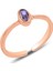 Gümüş Rose Ametist Ayarlamalı Yüzük 1