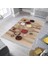 Dekoratif Özel Tasarım Pamuklu Dokuma Taban Yumuşak Dokulu Halı Krem 80 x 120 cm 1