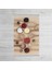 Dekoratif Özel Tasarım Pamuklu Dokuma Taban Yumuşak Dokulu Halı Krem 80 x 120 cm 3