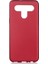 LG K41S Kılıf Mat Premium Silikon Kılıf Bordo + Cam Ekran Koruyucu 1