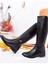Siyah Kadın Çizme Klasik Tarzda Suni Deri 3 cm Topuk Yüksekliği ile Günlük Kullanım için Uygun 2