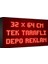 Kırmızı Kayan Yazı LED Tabela 32 x 64 cm Tek Taraflı Depo Reklam Tabela 1