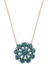 Turkuaz Taşlı Rose Kar Tanesi Model Kadın Kolye 1