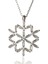 Kadın Gümüş Kolye - Kadın Baget Taşlı Kar tanesi Gümüş Kolye 1