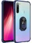 Xiaomi Redmi Note 8 Kılıf Ultra Korumalı Yüzüklü Standlı Mola Kapak + Tam Kaplayan 6D Nano Ekran Koruyucu Lacivert 1