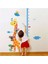 Kt Decoration Çocuk ve Bebek Odası Boy Ölçer Zürafa Bulut ve Koala Arkadaşları Duvar Dekor Süsleme Sticker 1