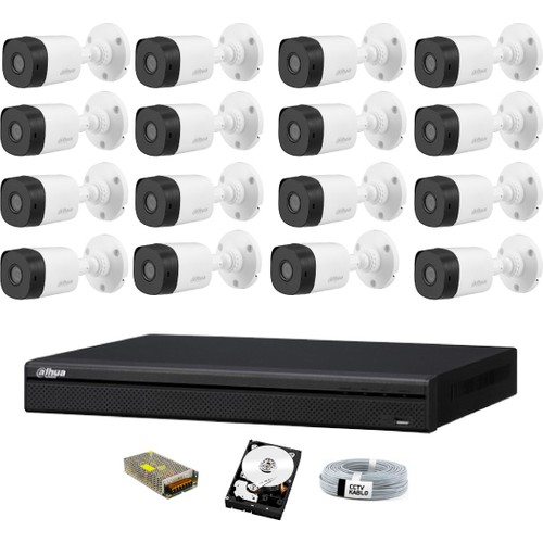 Dahua 4 Tb HDD 16 Kameralı Dış Ortam Güvenlik Kamera Seti