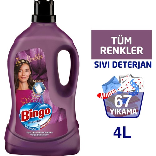 Bingo Onaran Koruma Sıvı Bakım Çamaşır Deterjanı 4 L