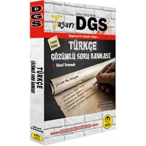 Tasari Dgs Turkce Cozumlu Soru Bankasi 2020 Kitabi Ve Fiyati