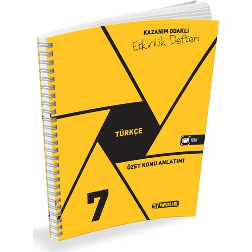 Hiz Yayinlari 7 Sinif Turkce Ozet Konu Anlatimli Etkinlik Kitabi