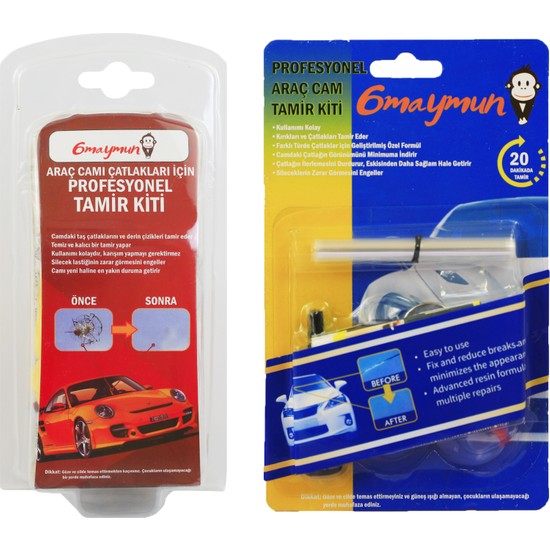 6maymun Oto Cam Tamir Kiti Araç Ön Cam Çatlak Çizgi Giderici Fiyatı