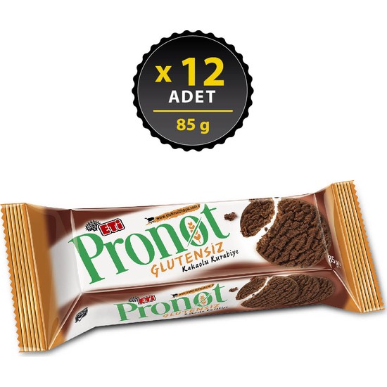 Eti Pronot Glutensiz Kakaolu Kurabiye 85 g x 12 Adet Fiyatı