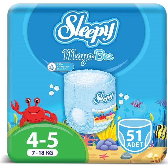 Sleepy Mayo Külot Bez 5 Numara Junıor 3'Lü Paket 7 - 18 Kg