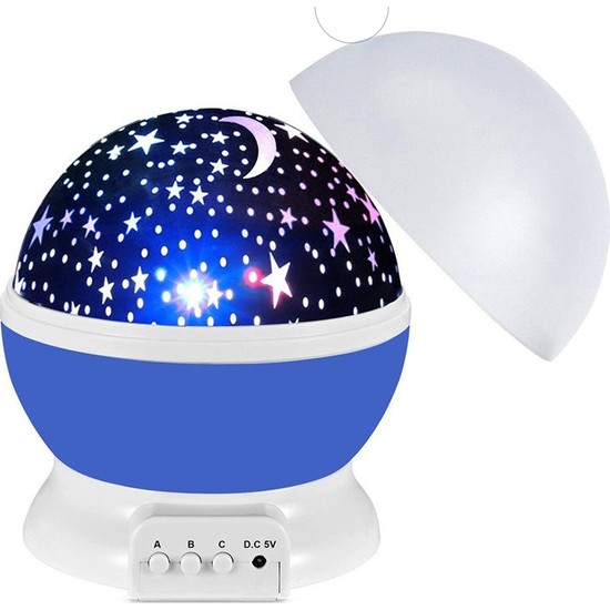 Sge Projektörlü Yansıtmalı Çocuk Bebek Odası Gece Lambası