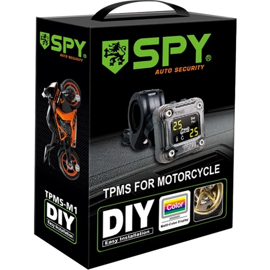 Spy Tpms M1 Iç Sensörlü Motosiklet Lastik Basınç Ölçer Sistemi