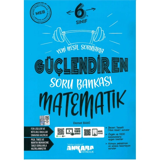 Ankara Yayıncılık 6.Sınıf  Matematik Güçlendiren Soru Bankası