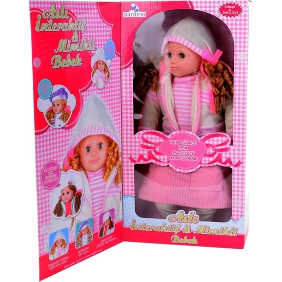 Türkçe &amp; Ingilizce Konuşan Interaktif Aslı Bebek 55 cm Fiyatı
