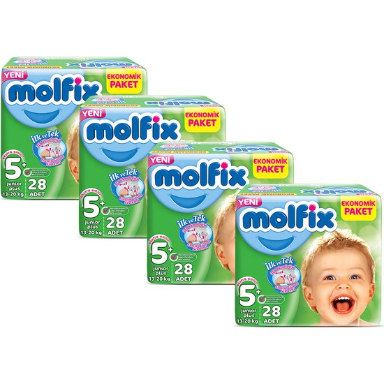 Molfix Bebek Bezi 5+ Beden Junior Plus Aylık Fırsat Paketi Molfix Bebek Bezi 5+ Beden Junior Plus Aylık Fırsat Paketi