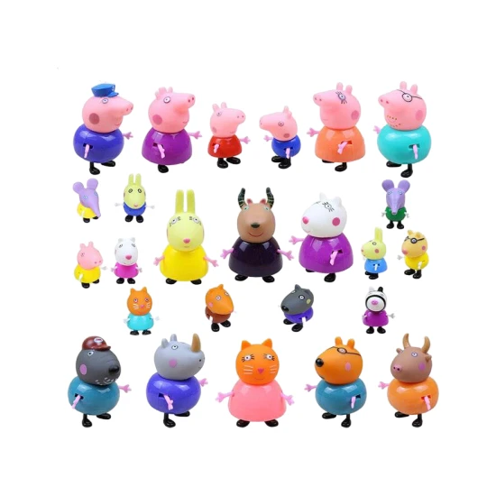Unika Moda Peppa Pig Family 25 Parça Figür