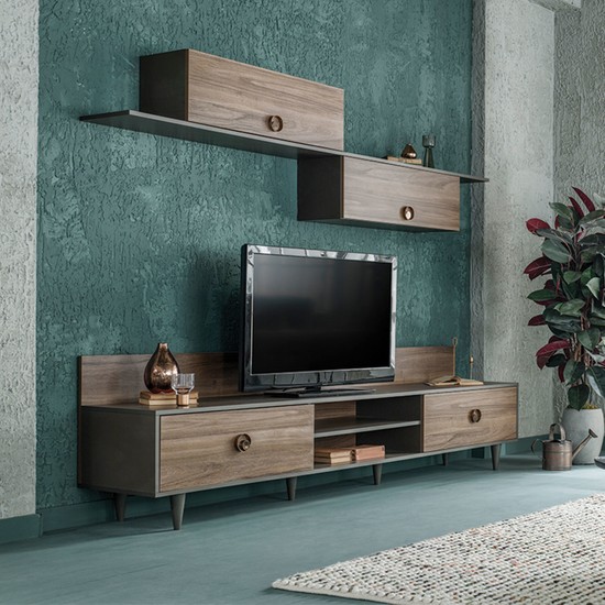 Enza Home ROSA TV Ünitesi Seti 174x248x47 cm Fiyatı