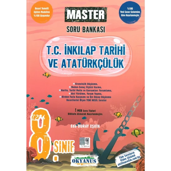 Okyanus Yayınları 8. Sınıf Master T. C. Inkılap Tarihi ve Atatürkçülük Soru Bankası