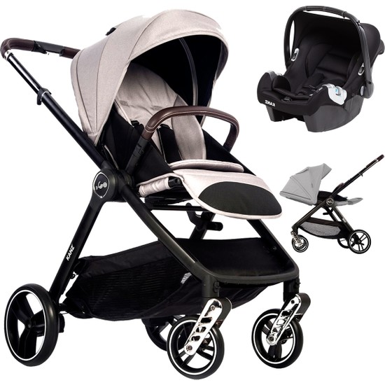 Kanz Xgo Silver Çift Yönlü Travel Sistem Bebek Arabası Fiyatı