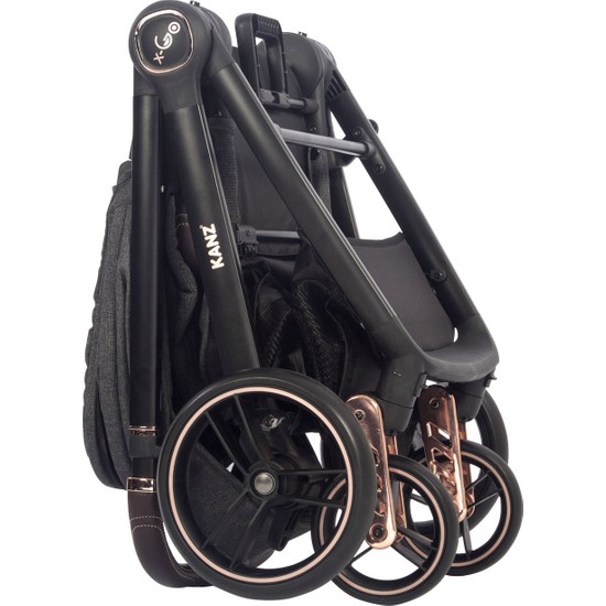 Kanz Xgo Gold Rose Çift Yönlü Travel Sistem Bebek Arabası