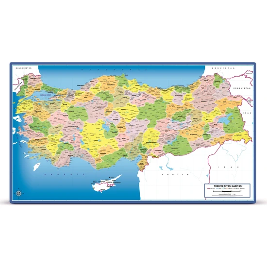 Art Puzzle Türkiye Siyasi Haritası 81 Parça Frame Puzzle