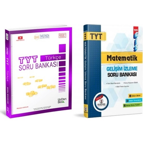 Üç Dört Beş Yayınları TYT Türkçe Soru Bankası + Özdebir TYT Kitabı