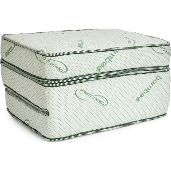 Sluupy Bambu Katlanır Yatak 90X190 Yaylı Katlanabilen