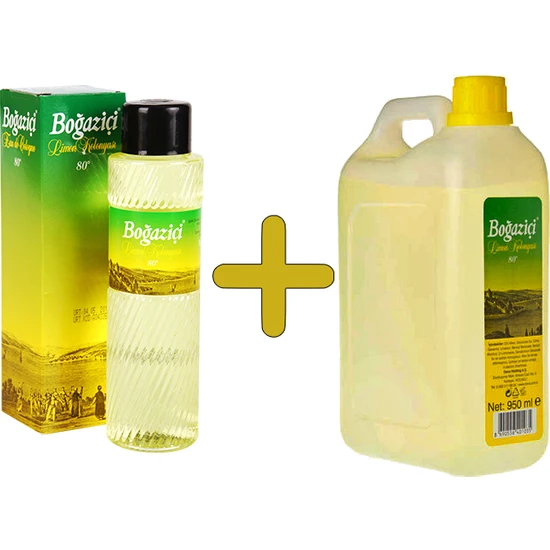 Boğaziçi Limon Kolonyası 80 Derece 400 ml Pet Şişe 950 ml Bidon