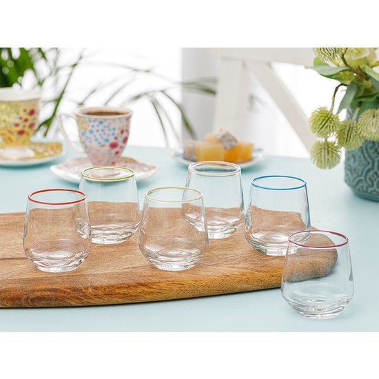 English Home Lena Cam 6�lı Kahve Yanı Su Bardağı 115 ml Fiyatı